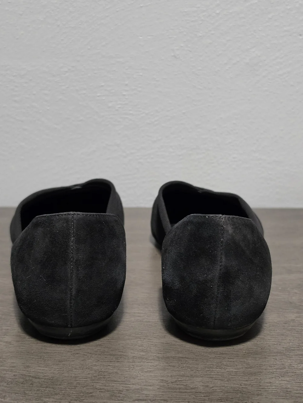 EILEEN FISHER Ida Dorsay Flats Womens Size 8.5 Black Suede Leather Minimalist